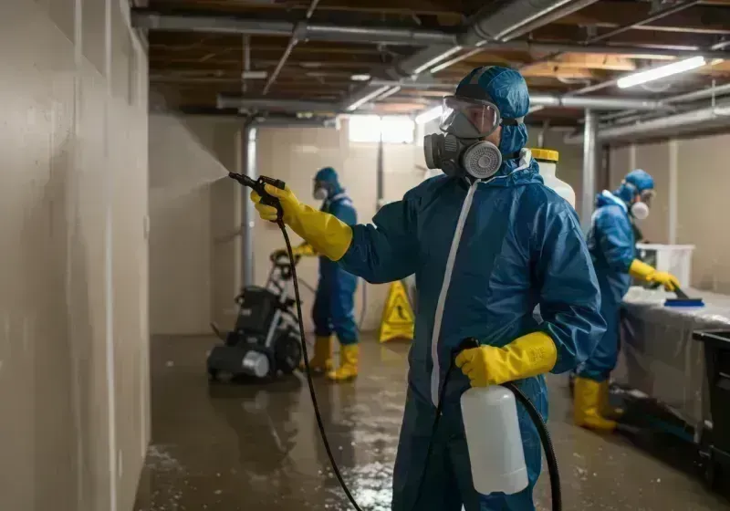 Basement Sanitization and Antimicrobial Treatment process in Riverdale Park, CA